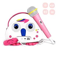 OceanEC Kids Bluetooth Karaoke Machine with Microphone, Rechargeable Children
