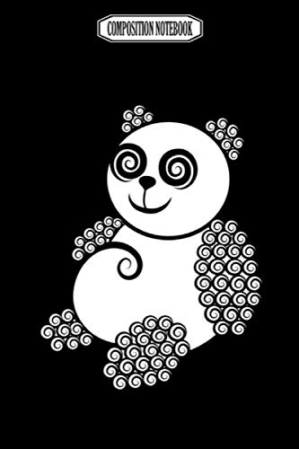 Composition Notebook: Kawaii galactic mighty panda kungfu hiphop decor onsie talking square banana gloves panda notebook Journal Notebook Blank Lined Ruled 6x9 100 Pages