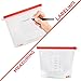 Silchef Reusable Silicone Food Bag - Set of 3 - Silicon Food Storage Bags with Airtight Seal to keep your food fresh - 2 large and 1 medium size
