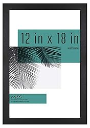 MCS Studio Gallery Frame, Black Woodgrain, 12 x 18