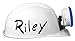 Light-up Hard Hat Including Miner, Railroader, Builder and Spelunker Helmet Labels (White)