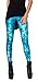 QZUnique Leggings for Women, Halloween Full-Length Printed Legging Footless Elastic Yoga Pants, Regular and Plus Size