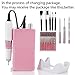 Miss Sweet Portable Nail Drill Machine Rechargeable Electric Nail File for Acrylic (Pure Pink)