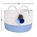 Solaya Short Blue Toy Basket for Nursery 16