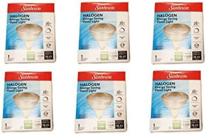 Indoor/Outdoor Halogen Flood Light 70W 1300 Lumens 120V, 6 Pack