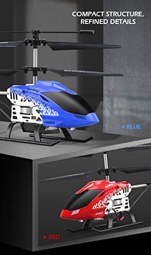 JJRC JX01 3.5CH 2.4G Gyro Remote Control Helicopter Sets Attitude Aluminum Hover Copter (Blue)