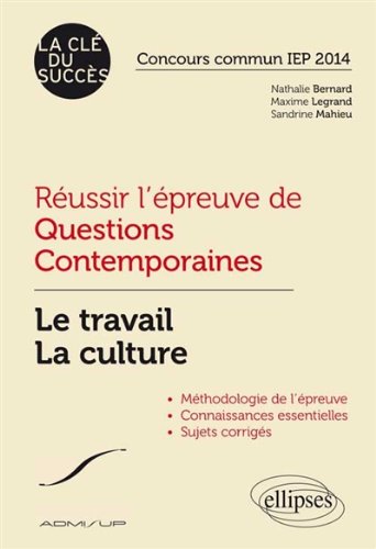 Réussir l'épreuve de questions contemporaines