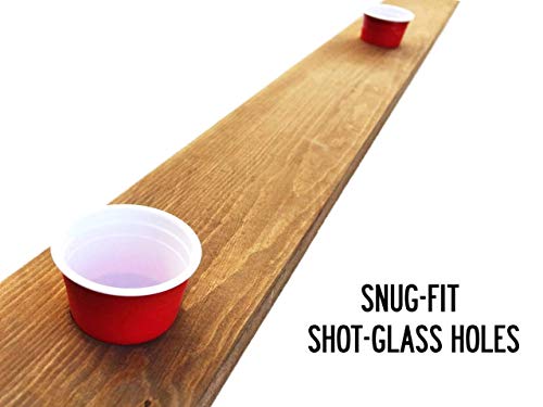 Bottoms Up Shot Board Wooden Ski - Thumbnail 3