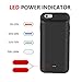 iPhone 6S Plus / iPhone 6 Plus Battery Case, 7200mAh Extra High Capacity Extended Battery Pack Charger Case External Portable Rechargeable Charging Case for iPhone 6 Plus and 6S Plus