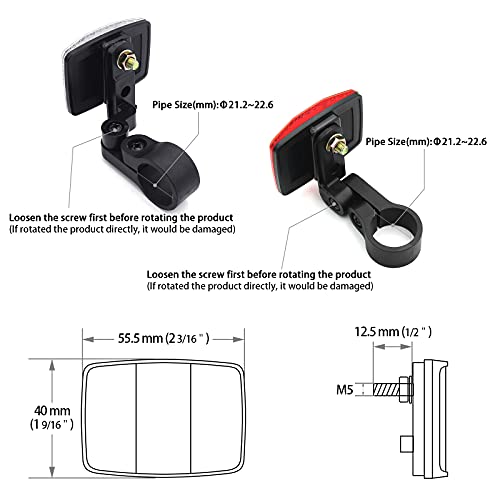 MFC PRO Kids Bike Front&Rear Reflectors Kit for Handlebar and Seatpost