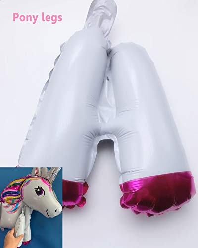 Happy birthday banner, toy story birthday party supplies Unicorn Party Decoration for Girl Boy Birthday, birthday decorations, Gold Balloons, Pink & Purple Balloon