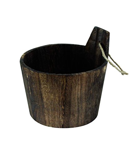 equipstore 32371 Eimer Sauna Wenge Korb Balsaholz braun 13 x 54 x 16 cm