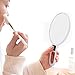 15X Magnifying Makeup Mirror 2-Sided Tabletop Mirror of 360° Rotation Fashion Travel or Bathroom Hanging Mirror (White)