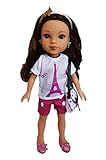 Brittany's My Paris Outfit with Purse and Shoes Compatible with Wellie Wisher Dolls, Glitter Girl Dolls and Hearts to Hearts Dolls