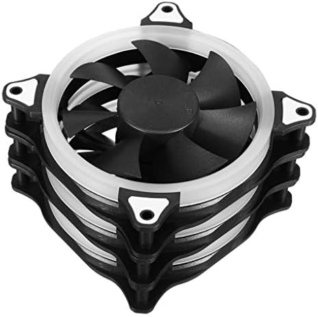 5PCS Computer Case PC RGB Cooling Fan 120mm LED Quiet Cooler and RGB Controller Remote Control Kit