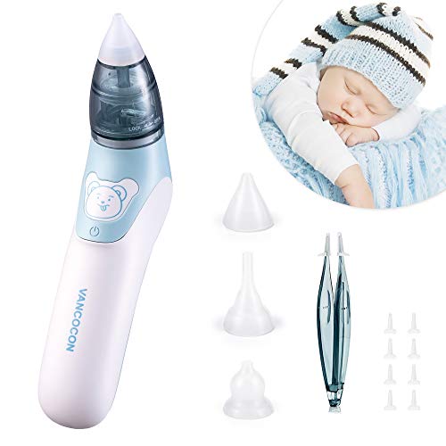 Baby Nasal Aspirator,Electric Nose Cleaner & Ear Wax Remover,Cleanable and Reusable,Safe and Hygienic,Quickly Remove Your Baby's Nasal Mucus,Nose Cleaner for Newborns and Toddlers
