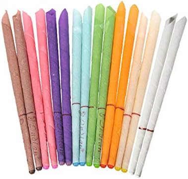 Organic Natural Ear Candling Therapeutics Beeswax Ear Candles, Ear Wax Remover Candles Ear Candles & Aromatherapy (16 Packs).