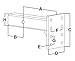 Rigid Hitch Solid Shank Pintle Mount (RPM-12) for 2 Inch Receivers - Made in U.S.A.