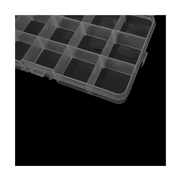 uxcell-Plastic-Fishing-Lure-Bait-Storage-Tackle-Box-Case-Container-4PCS-Clear