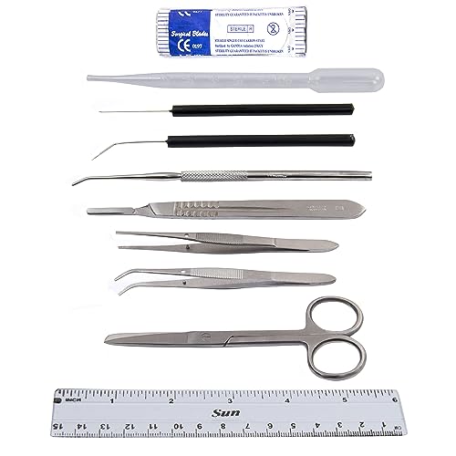 DEXSUR Dissection Kit Biology Lab Anatomy Dissecting Set for Medical