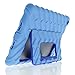 Gumdrop Cases Hideaway Stand for Samsung Galaxy Tab 4 10.1 Rugged Tablet Case Shock Absorbing Cover SM-T530, Light Blue/Royal Blue