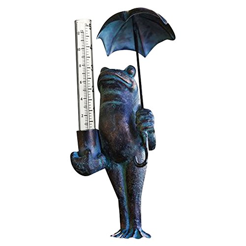 Taloyer Glass Rain Gauge 5''Capacity Replacement Tube for Outdoor Home Garden Yard