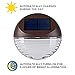 kinna Solar Deck Lights Outdoor, 4 Pack Solar Step Lights Wall Lamp LED Waterproof Patio Decor Solar Lights for Outside Railing, Stairs, Fence, Post, Yard and Driveway, Warm White