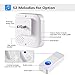 Bitiwend Wireless Doorbell Kit, Bitiwend 1000-feet Range, 52 Chimes Optional, 4 Level Volume, LED Indicator, 3 Receivers & 2 Push Button Transmitter Waterproof Doorbells