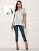 Nlife Women's Summer Floral Print Top V Neck Blouse Short Sleeve Tops Peplum Blouse Shirt