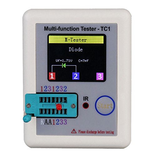 TFT Transistor Tester Capacitance Meter LCR ESR NPN PNP Capacitor Checker Detector USB Charging LCR-TC1 Stevlogs