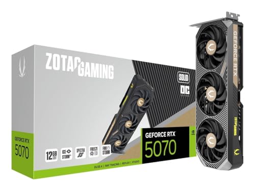 ZOTAC Gaming GEFORCE 5070 Solid OC 12GB 192BITS GDDR7 GPU - ZT-B50700J-10P