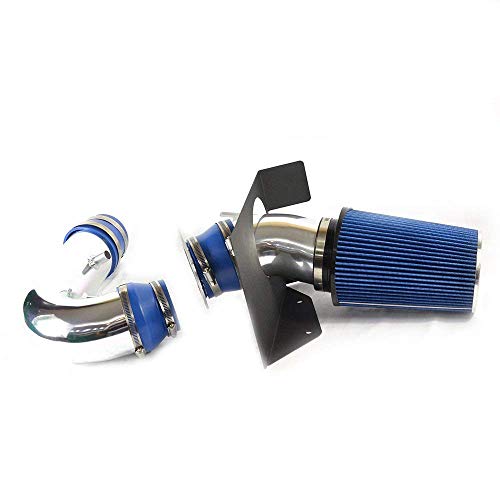 4in Performance Cold Air Intake Kit Compatible for 97-03 Ford F150 Expedition Licoln Navigator 4.6L 5.4L V8 Air intake Replacement w/Intake Pipe Air Filter Heat Shield,Blue - Thumbnail 3