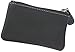 Leather Coin Purse Change Wallet Card Case Small Zip Bag For Men Women (Black)