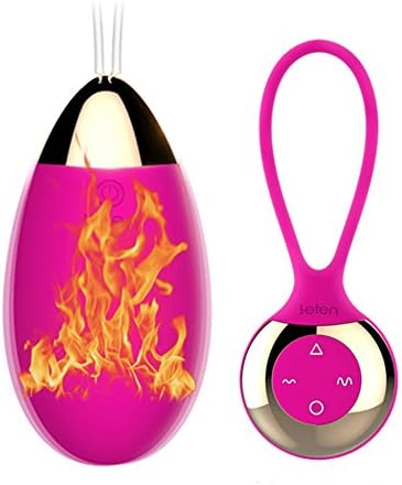 Waterproof 10 -Frequency Heating Silicone Love Egg for Women, Rose