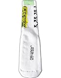 OFF WHITE Fire Line Unisex Sport White Color Socks Industrial OW Diagonal Arrows Streetwear Hype