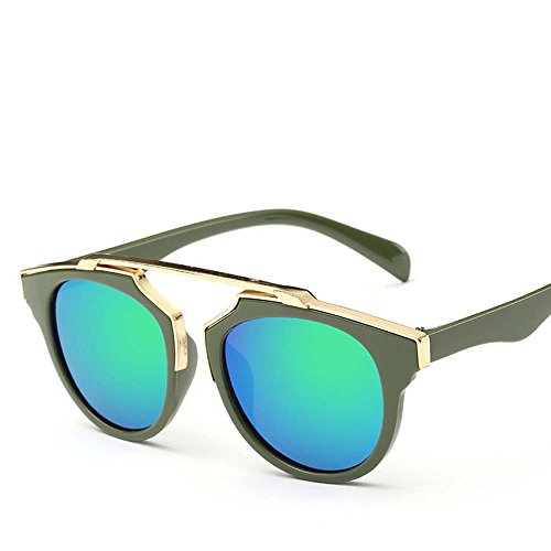 FTXJ Toddler Sunglasses, Kids Anti-UV Sunglasses 7 Color Baby Boys Girls Goggle Sunglasses Age 3-12 (Green)