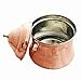 Mandalina Magic Copper Kitchen Canister with lid – Handmade, Medium 2 quart Hammered Metal Jar, Tin, Urn for Cookie Storage, Coffee, Tea, Sugar, Biscuits, Flour, Snacks, Garlic, Candy, Dog Treats