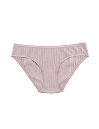 Bragas de bikini elásticas de algodón para dama, 6 unidades