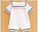 Baby Boy Girl Anchor Sailor White Striped Photo Props Romper Outfit