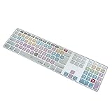 Dogxiong Avid Pro Tools Functional Shortcuts Hot keys Design Silicone Keyboard Skin Cover for Apple Imac Keyboard G6 With NumberPaid Number pad [US/EU Layout]