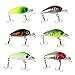 iLooper 6PCS/LOT CrankBaits Fishing Lures Hard Plastic Swimbait Wobbler Fishing Lure, Artificial Bait