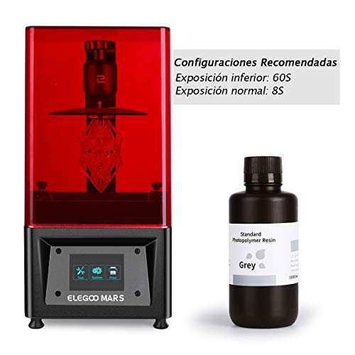 ELEGOO-LCD-UV-405nm-3D-Resina-Rpida-para-LCD-Impresora-3D-1000g-Fotopolmero-Resina-Gris
