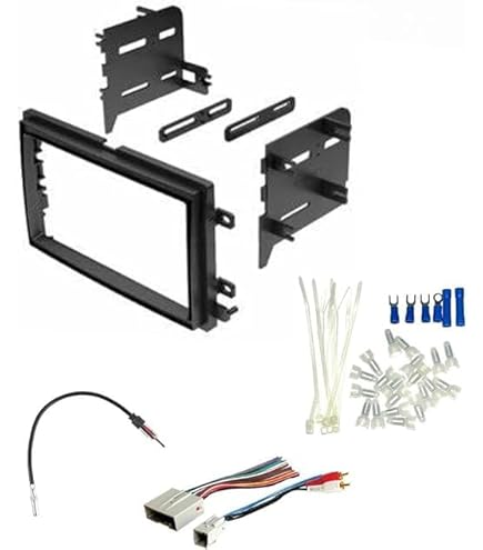 Ford Freestyle 2005-2007 Double DIN Stereo Install Kit With Harness Adapter - Metra Dash Kit & Harmony Audio Wiring