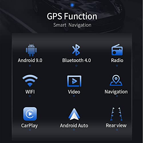 LEXXSON Carplay Android Radio for Honda Fit 2007 / Honda Jazz 2001-2006 with 9 Inch Capacitive Touch Screen High Definition GPS Navigation USB Reader Bluetooth 2G DDR3+32G NAND