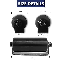 2Pack Slide Gate Guide Roller with C Post Welded