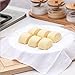 Lautechco 4Pcs Reusable Natural Pure Cotton Bamboo Steamer Baking Cloth Steamers Gauze Pad Steamer Mat Liners for Rice Dim Sum 32cm32cm/12.5 inch12.5 inch(White)