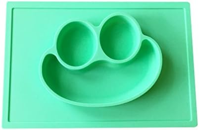 3D Silicone Happy Frog Face Placemat + Plate NEW Smaller Size for Baby and Toddlers