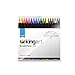 KINGART Pro Brush Pens, 24 Colors for Real Watercolor Painting with Flexible Nylon Brush Tips, Paint Markers for Coloring, Calligraphy and Drawing for Artists and Beginner Painters