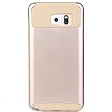 Note 5 Case, Lumsing™ Hard Soft Hybrid High Impact Dual Layer Armor Defender Rugged Protective Case Cover For Samsung Galaxy Note 5 (Gold/gold)