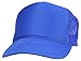 DALIX Plain Trucker Hat Mesh Cap in Royal Blue